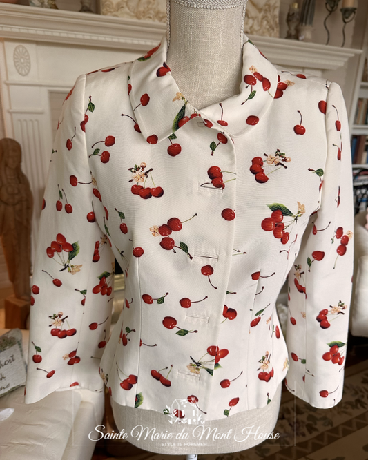 1980's - 1990's Cherry Designer Jacket